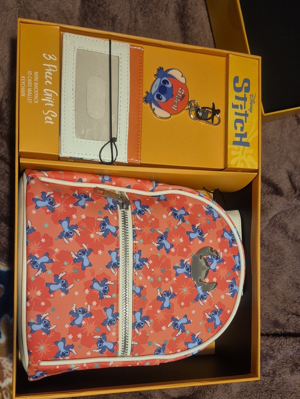 Kids Coral Mini Backpack & Card Holder Set